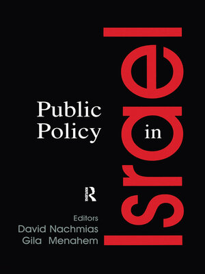 cover image of Public Policy in Israel
